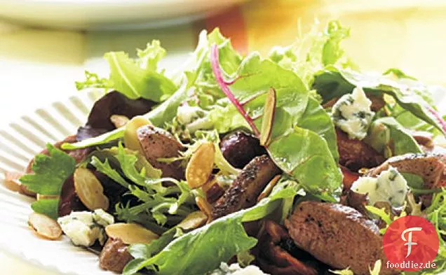 Gegrillter Entenbrustsalat mit Champagner-Honig-Vinaigrette
