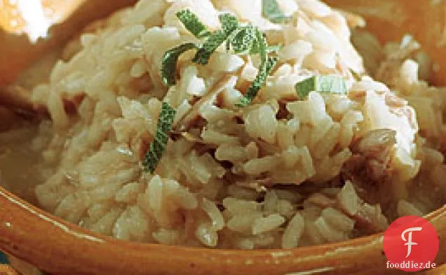 Entenconfit Risotto mit Butter & Salbei