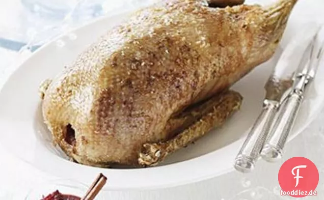 Gänsebraten mit Sauerkirsche & Rotweinsauce