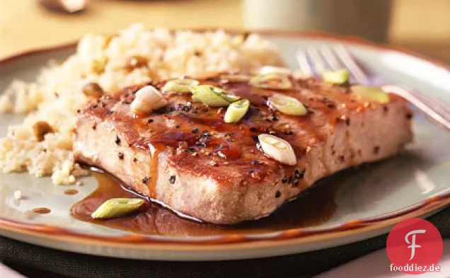 Balsamico-glasierter Thunfisch