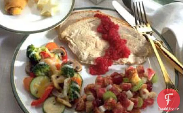 Cranberry Orange gefüllter Truthahn