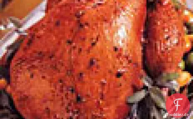 Zitrus-glasierter Truthahn mit Chipotle-Soße
