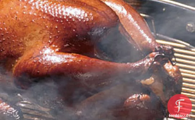 Ahornsalz, holzgeräucherter gegrillter Truthahn