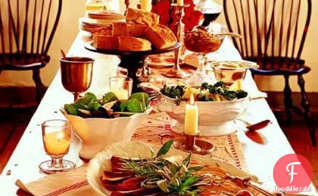 Knoblauch und Kräuter gebratene Putenbrust mit Estragonmayonnaise