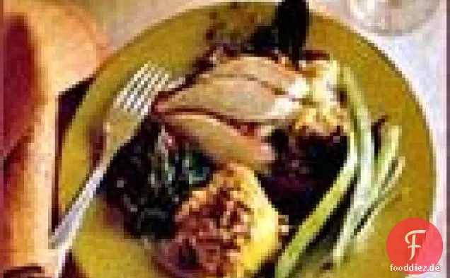 Gebratener Truthahn mit Salzsalze