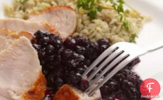 Truthahn mit Blaubeerpfannensauce