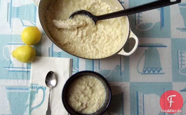 Türkei Avgolemono Suppe
