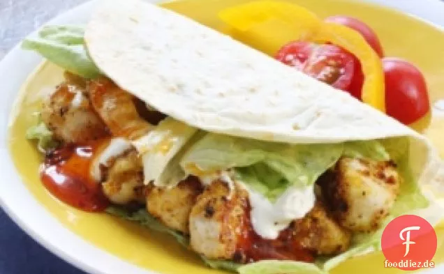Putenschnitzel Tacos mit Manchamanteles