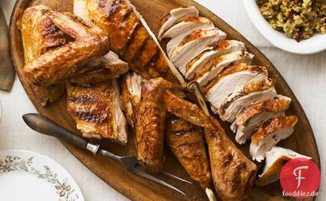 Gegrillte Spatchcock Türkei