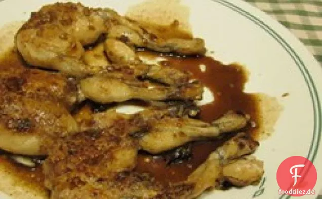 Karamellisierte Froschschenkel