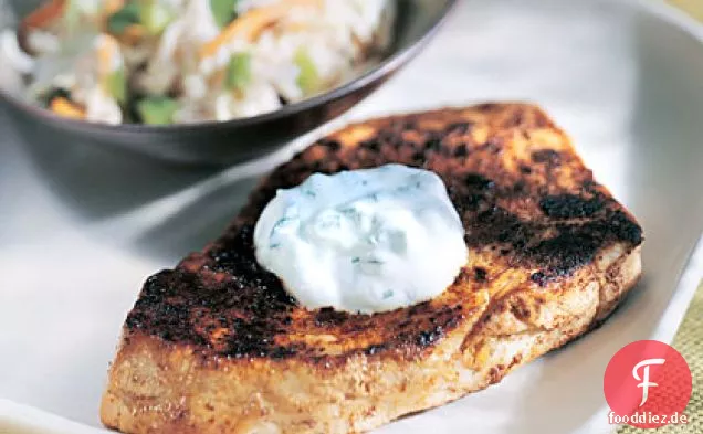 Thunfisch mit Jalapeño Sauerrahm