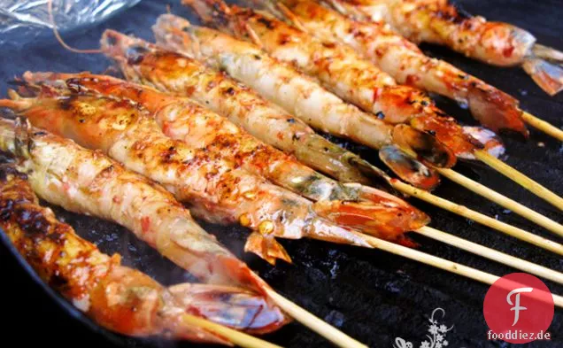 Süße Chili-Limetten-Garnelen