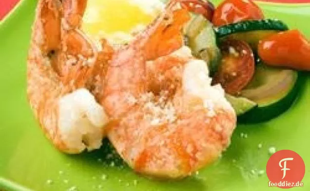 Gegrillte Zitronen-Knoblauch-Tigergarnelen