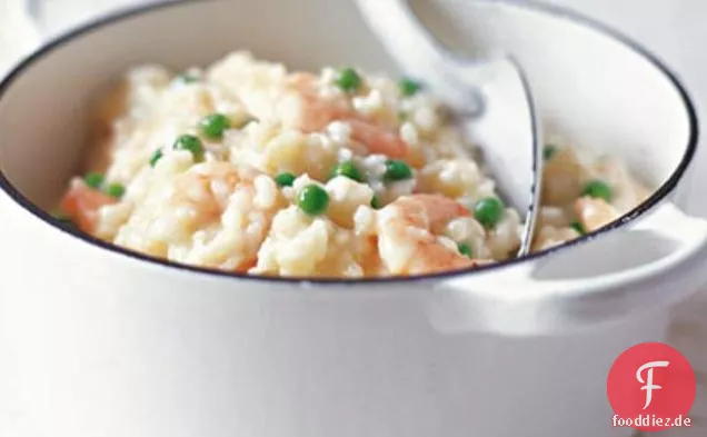 Garnelen-Erbsen-Risotto