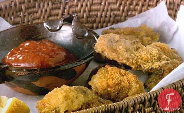 Cajun ofengebratene Austern mit pikanter Cocktailsauce
