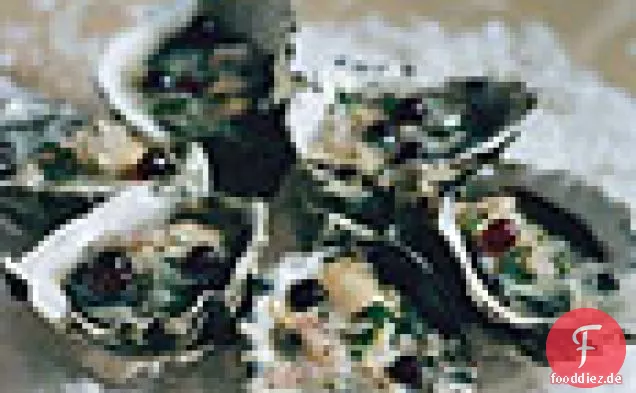 Austern mit Champagner-Essig Mignonette