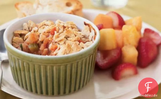 Shrimp Potpies mit Oyster Cracker Topping