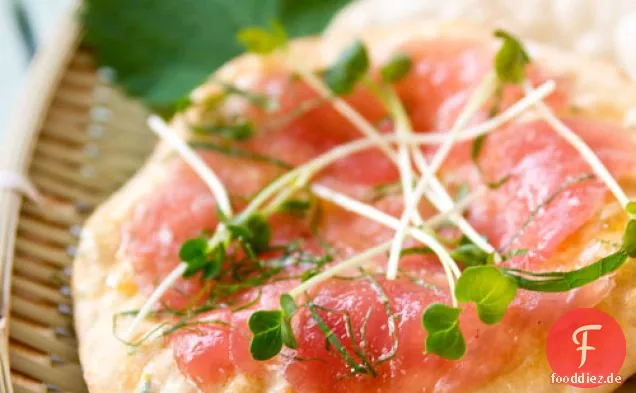 Thunfisch-Sashimi-pizza