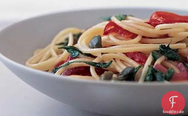 Spaghetti mit Romano-Paprika