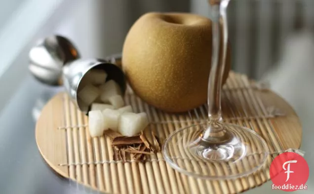 Birne und Zimt gewürzt Martini