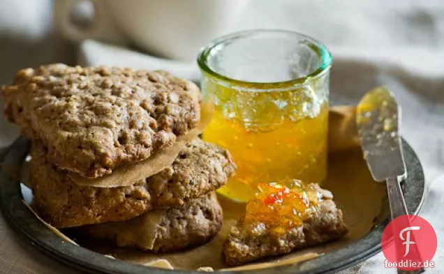 Braune Butter und Hafer Scone Rezept
