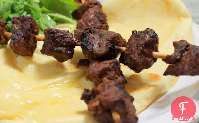 Gebutterter Naan