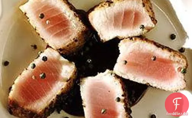 Gebratenes Thunfischsteak Au Poivre