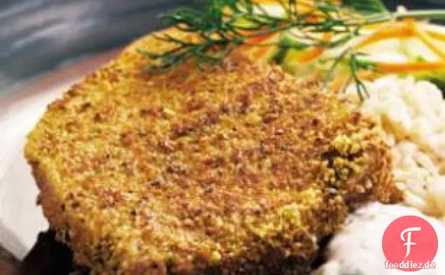 Mit Pistazien verkrustete Thunfischsteaks