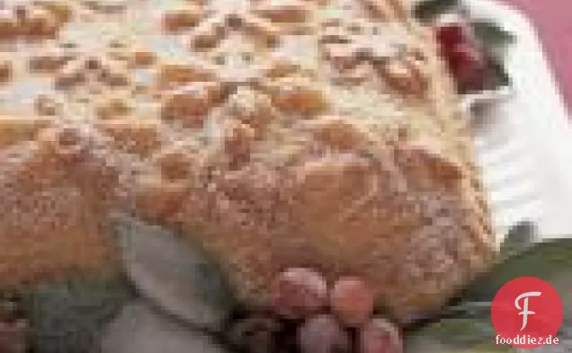 Schneeflockenkuchen mit Brandy-Butter-Glasur