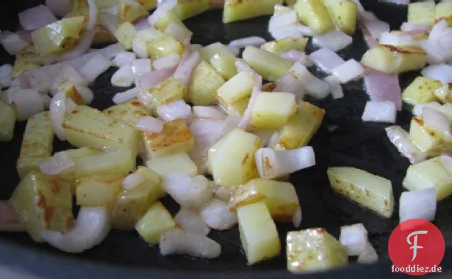 Knuspriges Kartoffel-Brie-Omelett