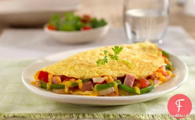 Schinken-Gemüse-Omelett