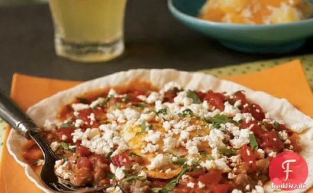Huevos Rancheros mit Queso Fresco