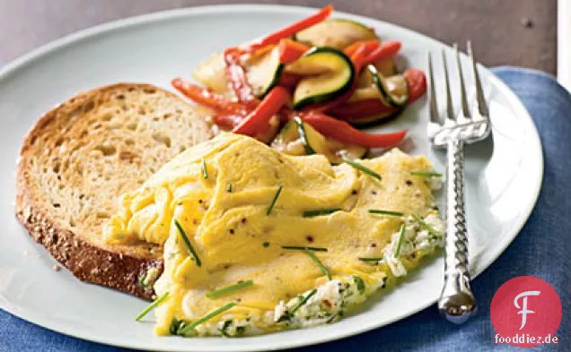 Kräuter-Ziegenkäse-Omelett