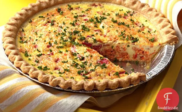 Lachs Abendessen Quiche