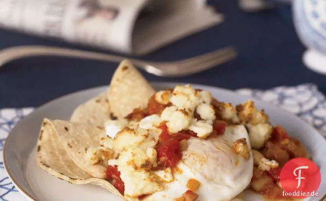 Weiße Bohnen Huevos Rancheros