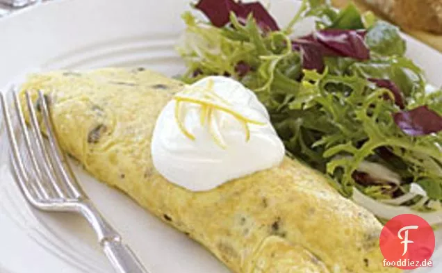 Omelett mit geräuchertem Lachs