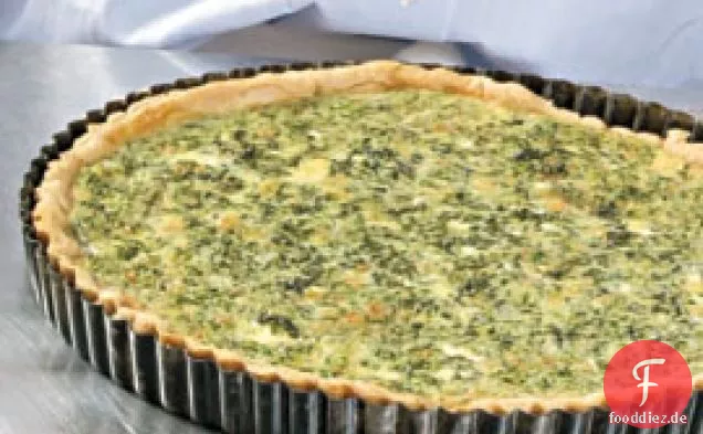 Spinat, Ziegenkäse & Schnittlauch Quiche