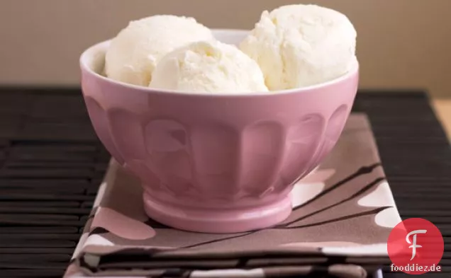 Einfaches Vanilleeis