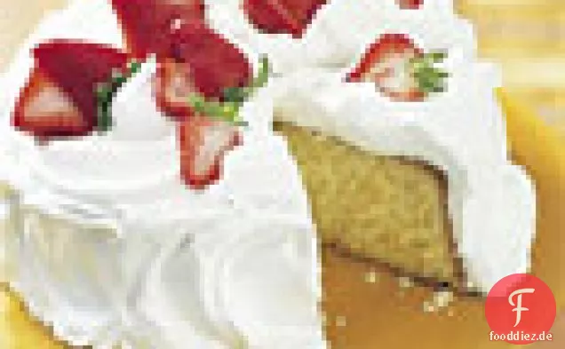 Drei Milchkuchen mit Rompope