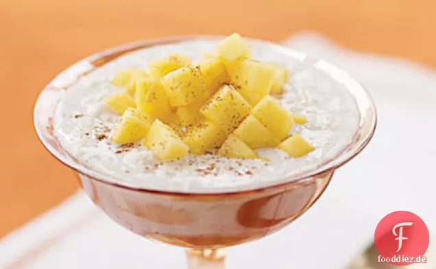 Reduzierte Milch mit Kardamom und Mango (Maangai Pal Paysam)