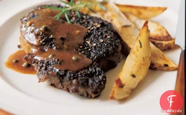 Grüne Pfefferkorn-Brandy-Sauce