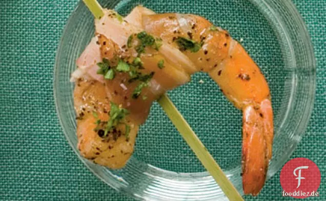 Pancetta-Garnelen mit Pfeffer