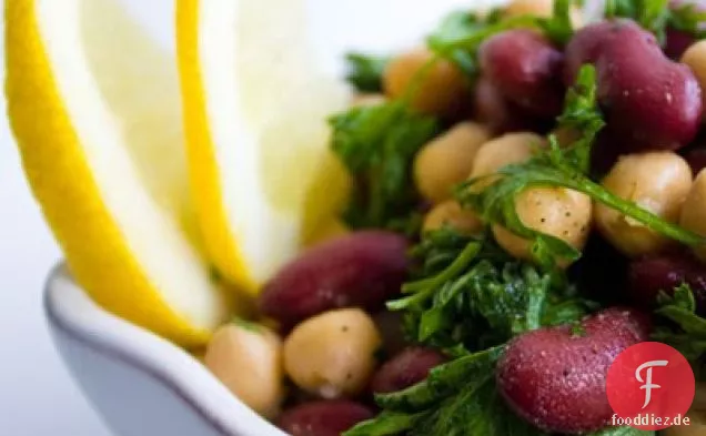 Zitrone Pfeffer Zwei Bohnensalat
