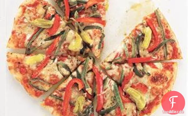 Würziges Drei-Pfeffer-Pizza-Rezept