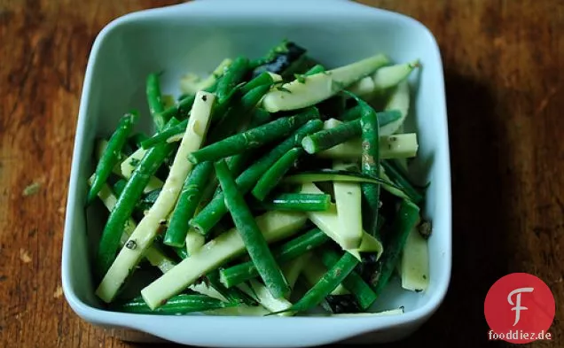 Bohnensalat mit Estragon und grünem Pfeffer