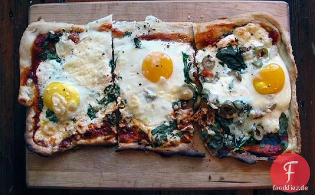 Frühstück Pizza