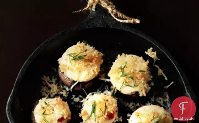 Pikante käsige gefüllte Pilze