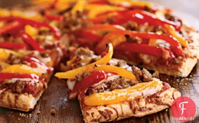 Wurst und Pfeffer Pizza