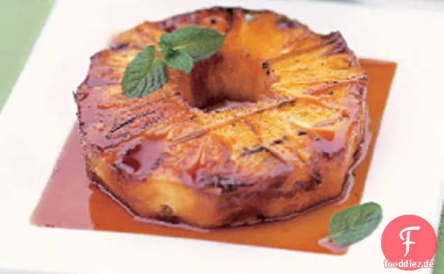 Honig-glasierte gegrillte Ananas