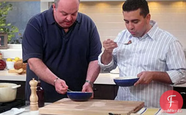 Chicken Spiedini mit weißer Balsamico-Honig-Dip-Sauce